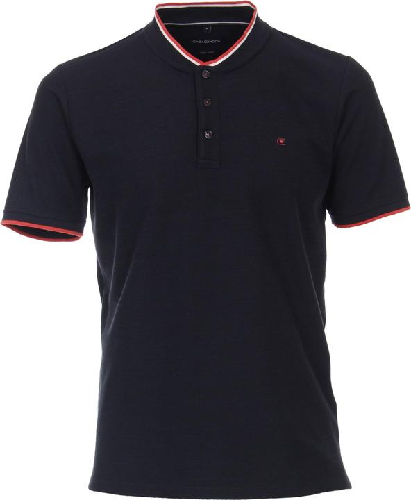 Casa Moda Poloshirt Polo Kurzarmshirt mit College-Kragen und Kontraststreifen (XXL)