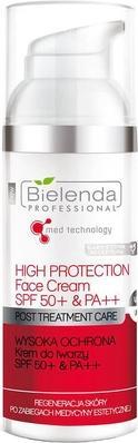 Actual product image Bielenda PROFESSIONAL High Protection Face Cream SPF50+ krem do twarzy regeneracja skóry po zabiegac (Sun cream face, SPF 50+, 50 ml)
