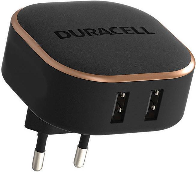 Immagine prodotto Duracell Caricatore da parete USB 3.4A 17W (nero) (17 W)