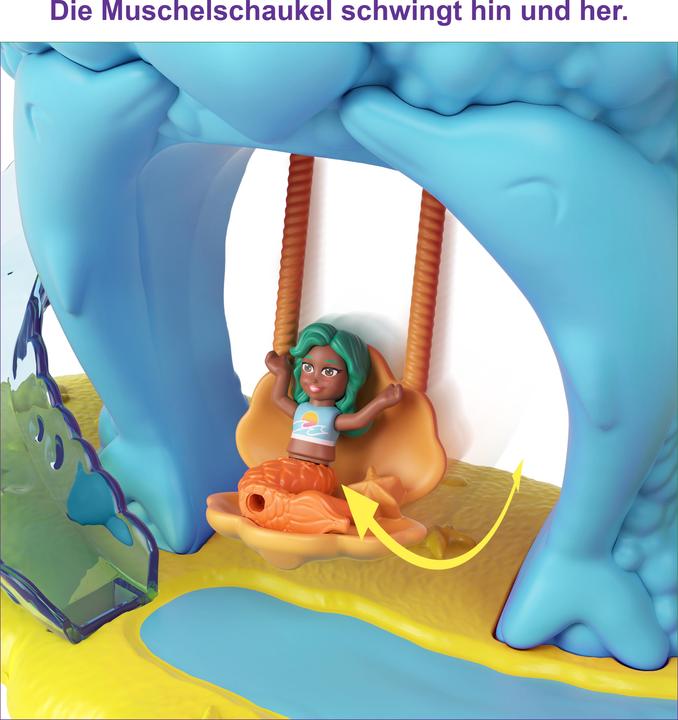 Actual product image Polly Pocket Pollyville Rainbow Funland Mermaid Princess Ride
