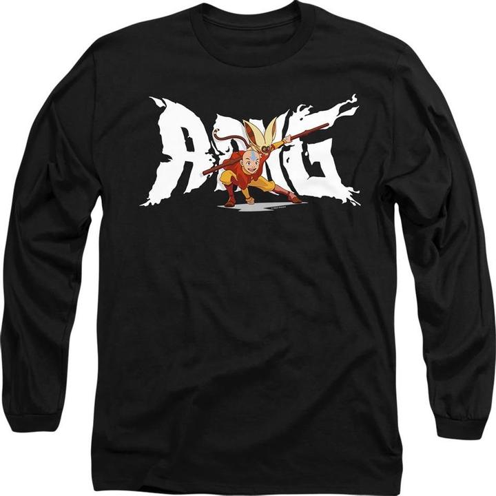 Actual product image Avatar: The Last Airbender Unisex Adult Aang & Momo T-Shirt (L)