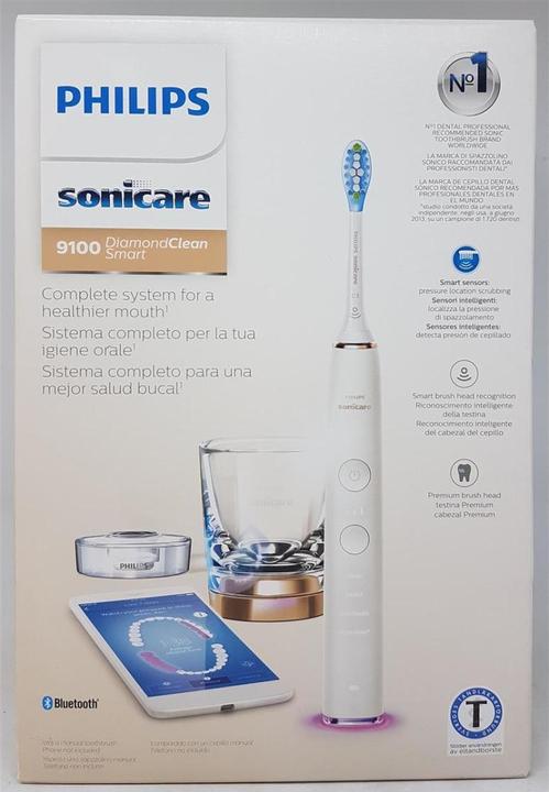 Immagine prodotto Philips HX9901/63 Sonicare Diamondclean Smart 9100 Spazzolino elettrico sonico, App, Oro Rosa (Spazzolino sonico)