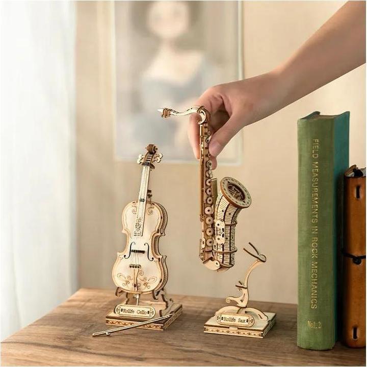 Image du produit Robotime Rolife Puzzle 3D en bois Saxophone 136 pièces (136 pièces)