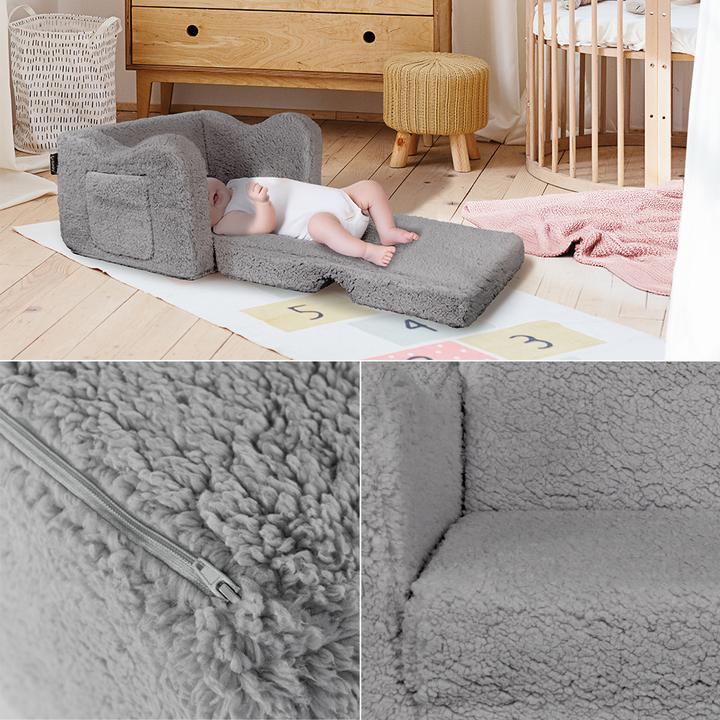 Produktbild Vicco Kindersessel Conni, Grau, 60 x 43 cm ausklappbar (Kindersessel)