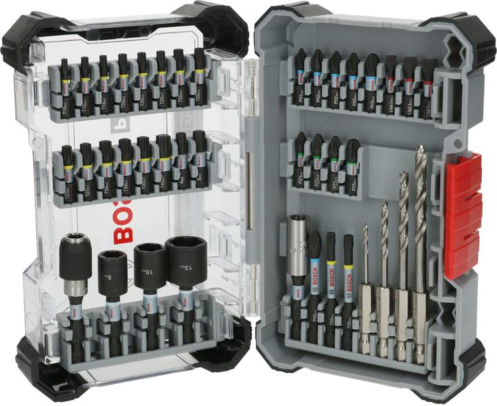 Actual product image Bosch Professional Zubehör PRO Impact screwdriver bits and wood drill mixed set, 40 pcs.