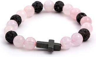 Produktbild Beneto Beaded bracelet made of rosemary. lava stone and hematite MINK06 / 17
