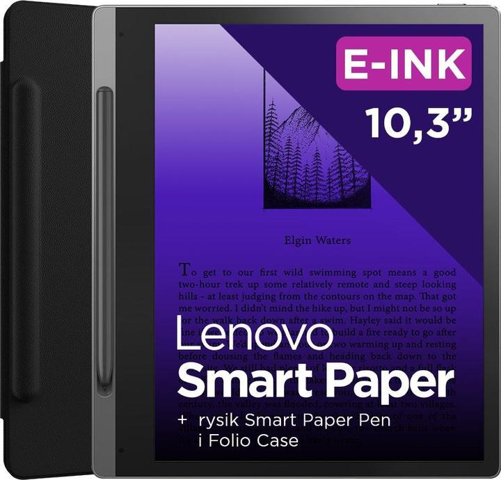 Produktbild Lenovo Smart Paper (nur WLAN, 10.30", 64 GB, Storm Grey)