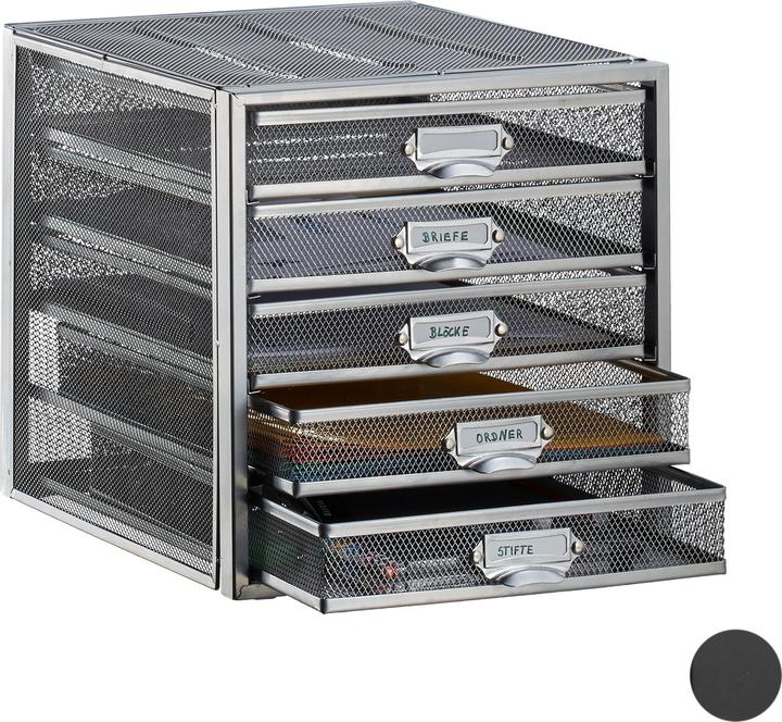 Immagine prodotto Relaxdays Cassettiera da scrivania formato A4