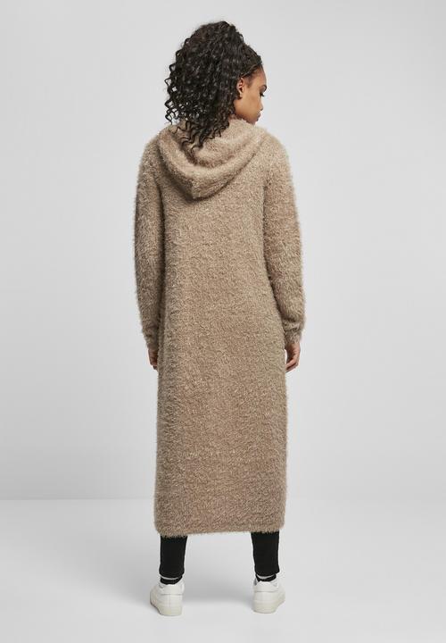 Actual product image Urban Classics Ladies Hooded Feather Cardigan (XS)