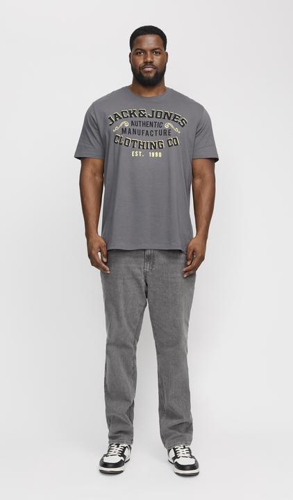Actual product image Jack & Jones Jjelogo Tee Ss O-Neck 2 Col Aw24 S Pls (4XL)
