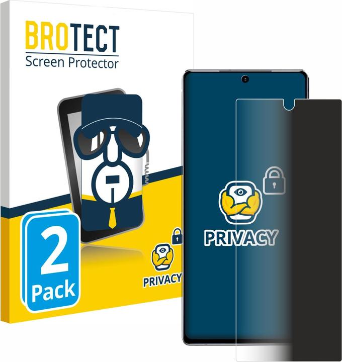 Actual product image BROTECT Anti-spy privacy film Blue light protection film (2 Piece, Samsung Galaxy Note 20 5G)
