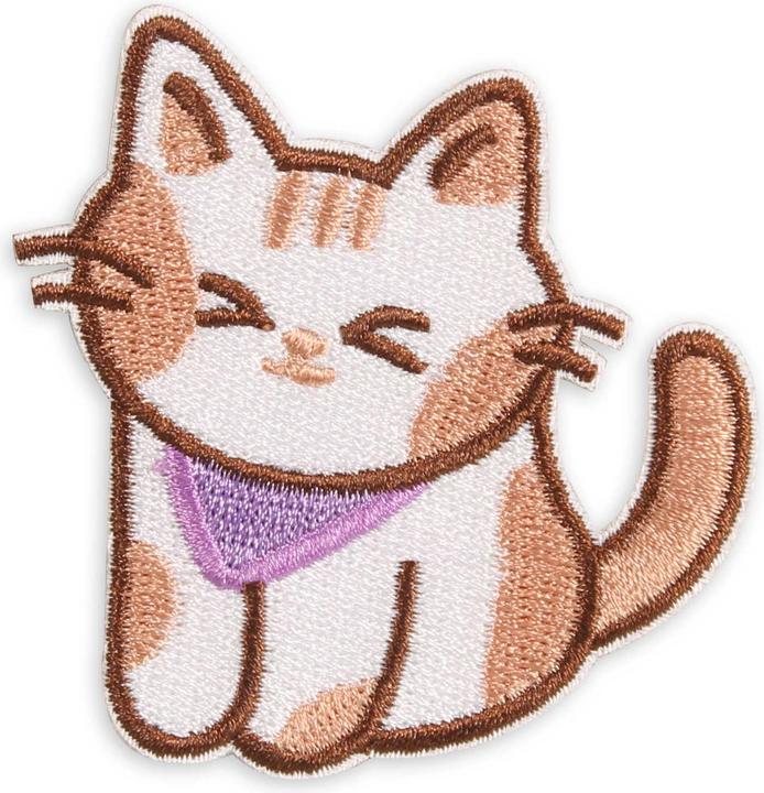 Image du produit PhoneLook Autocollant sticker pour téléphone/tablette/ordinateur brodé en 3D Petit chat mignion