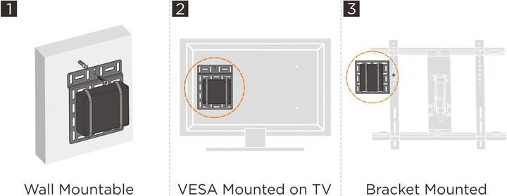 Produktbild Roline Media-Player Halterung, klein (202 x 160 mm)