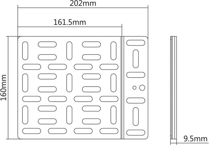 Produktbild Roline Media-Player Halterung, klein (202 x 160 mm)