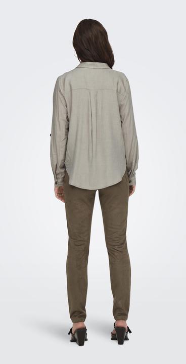 Image du produit JdY Coupe ample Col chemise Manches retroussées Manches volumineuses Chemise Top (M)