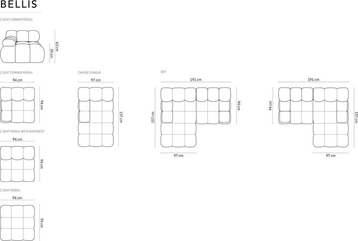 Actual product image Micadoni Bellis (Corner sofa)