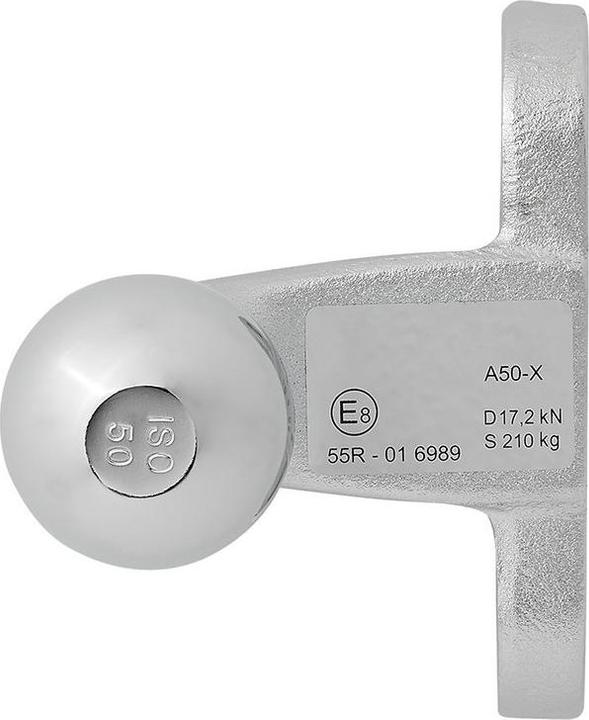 Actual product image ProPlus Trailer coupling ball silver right-angled