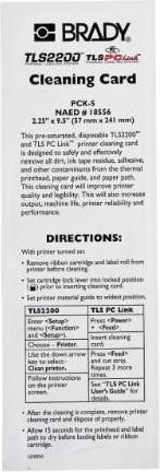 Nutritional values and ingredients Brady PCK-5