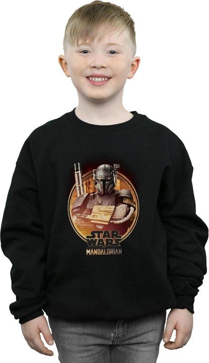 Actual product image Star Wars Boys The Mandalorian Paz Vizsla Framed Sweatshirt (140, 146)