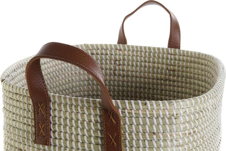 Image du produit DKD Home Decor Basket set Natural Light brown Polyurethane Seagrass 38 x 38 x 35 cm (38 x 38 x 35 cm)
