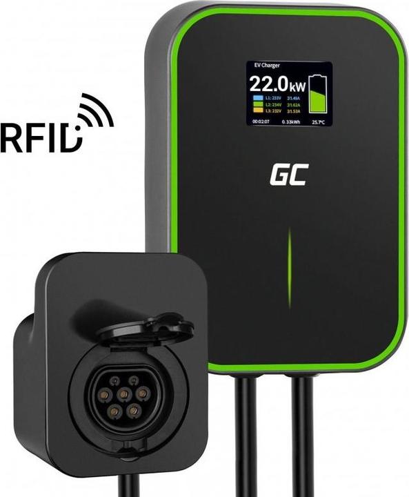 Actual product image GreenCell EV15RFID (Type 2, 22 kW, 32 A, Type 2)