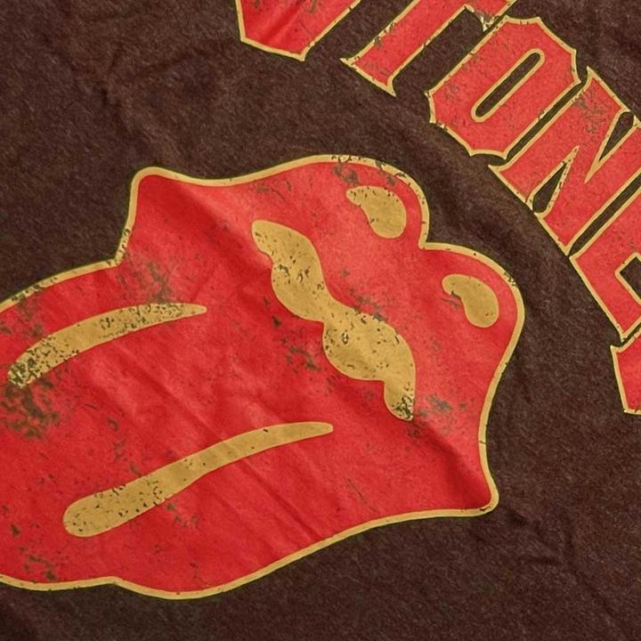 Image du produit The Rolling Stones Unisexe adulte texte gothique T-shirt (L)