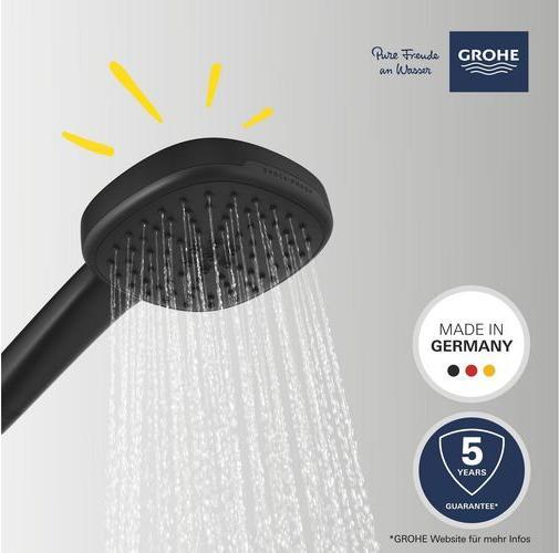 Produktbild Grohe Vitalio Comfort 110 QuickFix Handbrause, intelligente Strahlumstellung, wassersparend, 2 Strahlarten (2 Strahlarten, 7.40 l/min)