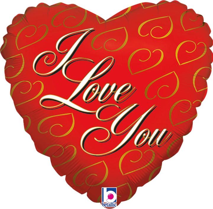Produktbild Grabo Balloons Alu-Ballon Herz - I Love You (46cm)