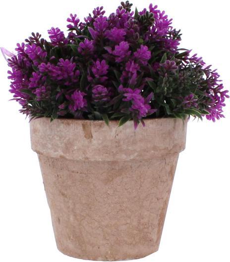 Actual product image MICA Living Lavender in pot purple/green - artificial - approx. 13 x 15 cm (15 cm)