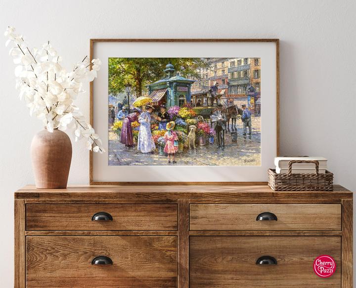 Productafbeelding Cherry Pazzi Puzzel bloemenmarkt 1000 stukjes (1000 onderdelen)