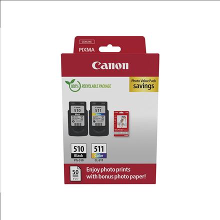 Actual product image Canon PG-510/CL-511 Ink Cartridge PVP (M, FC, C, Y)