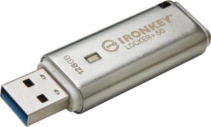Actual product image Kingston IronKey Locker+ 50 (128 GB, USB 3.2, USB-A)