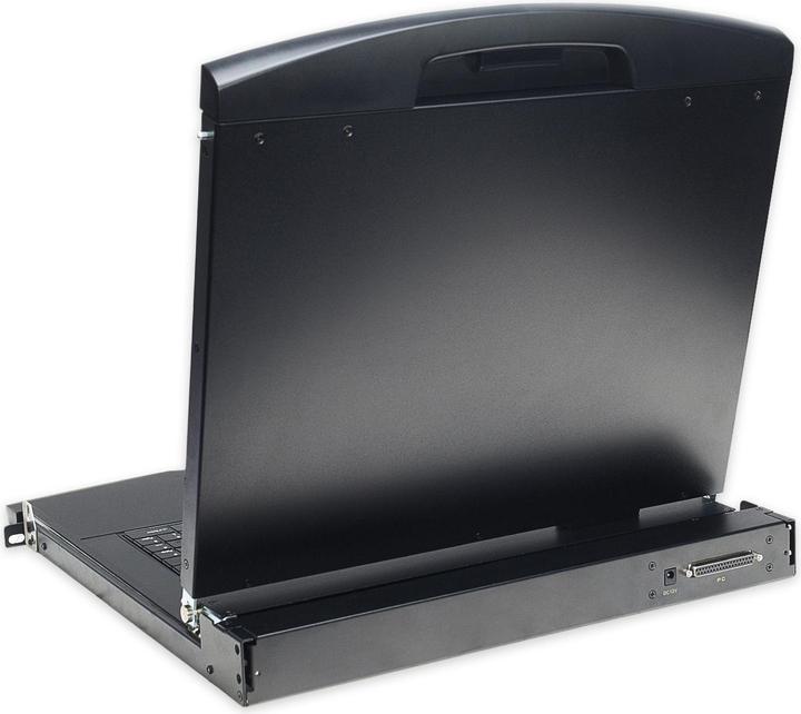 Produktbild Digitus Modulare Konsole mit 48,3cm 19Zoll TFT ohne Tastaur ohne KVM Modul RAL 9005 - schwarz