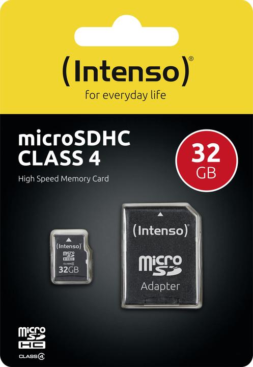 Immagine prodotto Intenso microSD Classe 4 (32 GB, microSDHC)