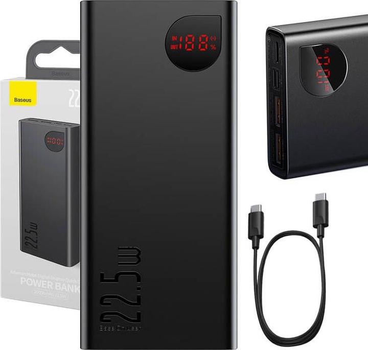Actual product image Baseus Adaman Metal (20000 mAh, 22.50 W, 74 Wh)