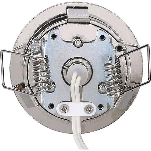 Actual product image Rolux LED recessed luminaire IP44 3W 3000Knickel brushed 24VDC, Abstr 120, DF1211 (190 lm)