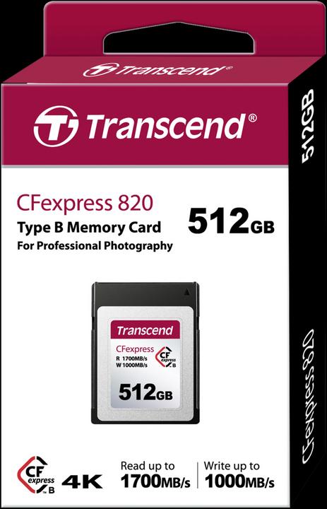 Produktbild Transcend TS512GCFE820 (512 GB, CFexpress Typ B)