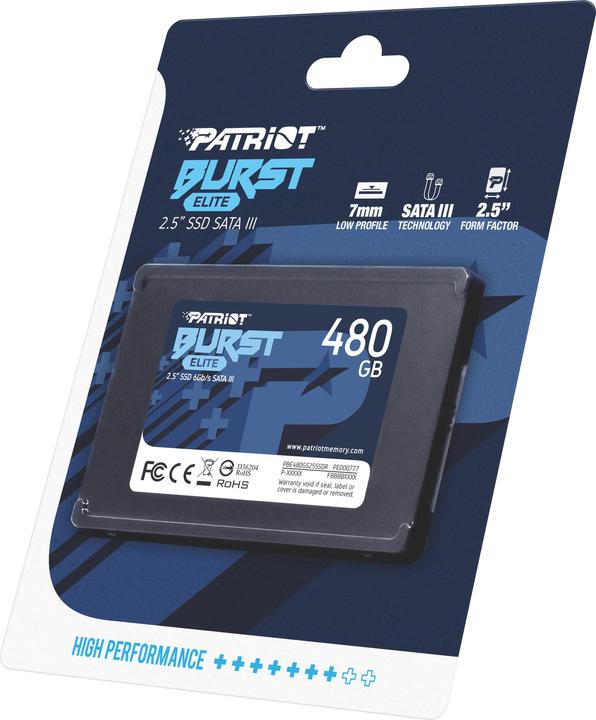 Actual product image Patriot Burst Elite Serial ATA III (480 GB, 2.5")