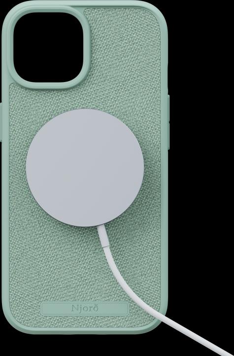 Image du produit Njord Étui rigide en tissu MagSafe Turquoise (Apple iPhone 15, Apple iPhone 13, Apple iPhone 14)