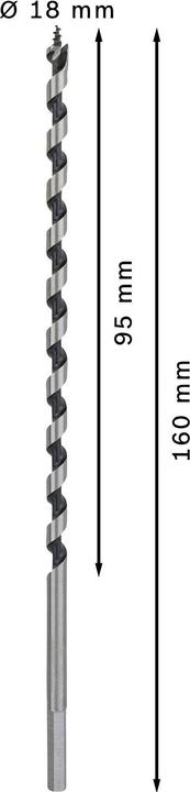 Produktbild Bosch Professional Zubehör PRO Wood Holzschlangenbohrer, 7 x 170 x 235 mm (5.6 mm)
