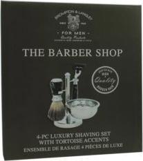 Actual product image Aroma Home Shaving Set with Badger Hair Brush and Razor brown