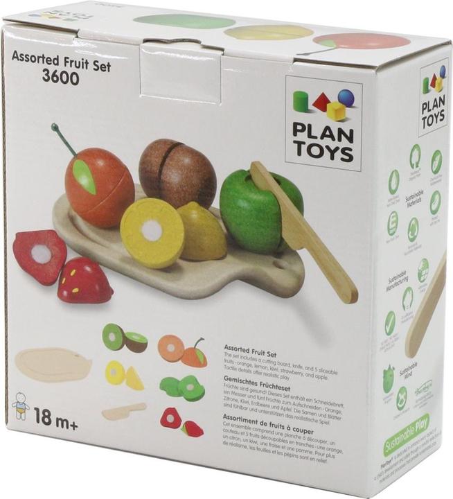 Produktbild Plantoys Früchte-Set auf Schneidbrett