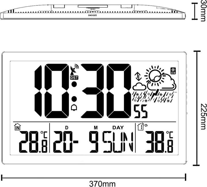 Immagine prodotto No Name Orologio da parete LCD temperatura data GB218