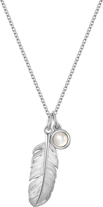 Glanzstücke München Damen Kette Feder Sterling Silber - 35042 (Sterling Silber, 40 - 45 cm)