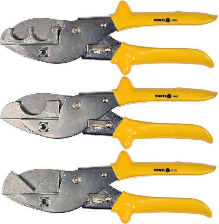 Image du produit Toya Set de ciseaux à onglet multifonctions Vorel 5 pcs. pour joints, tubes, tuyaux, profilés | 16-25 mm (220 mm)