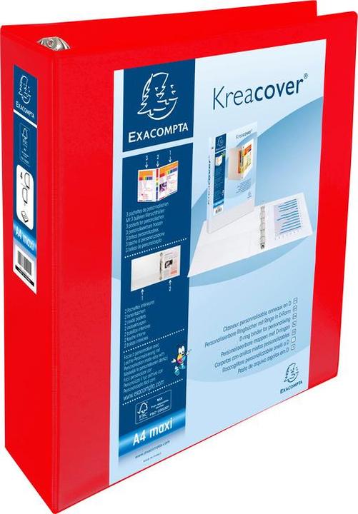 Image du produit Exacompta classeur à anneaux A4+ PVC/PU 4 anneaux 60mm dos 90mm (A4+, 90 mm, 60 pièce(s))