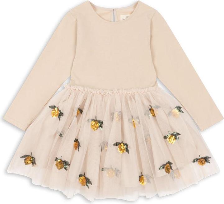 Actual product image Konges Slojd Yvonne Ballerina dress Lemon Sequin (92)