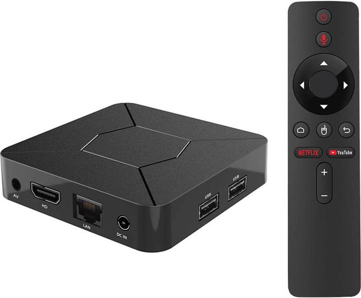 Produktbild PhoneLook Smart mini Android TV Streaming Box Q5 HDMI 4K Ultra HD + Fernbedienung und Miracast & Google Assist (8 GB, Android 11)