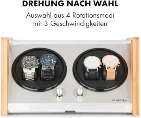 Produktbild Klarstein Hanoi 4 Uhrenbeweger Bambus (4 x)