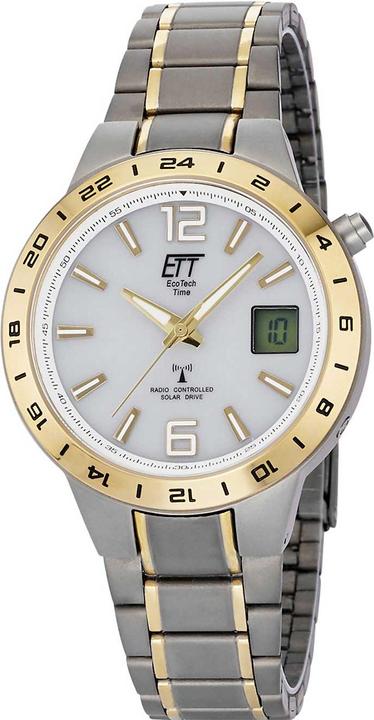 Image du produit ETT EGT-11410-40M Montre homme solaire en titane radio-pilotée (Montre radio-pilotée, Montre analogique, Montre numérique, 40 mm)
